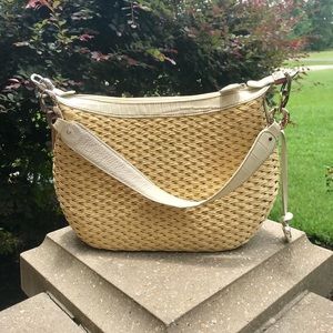 Brighton Straw Woven Shoulder Purse